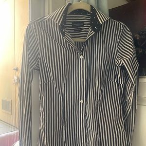 Nautical stripe dress shirt